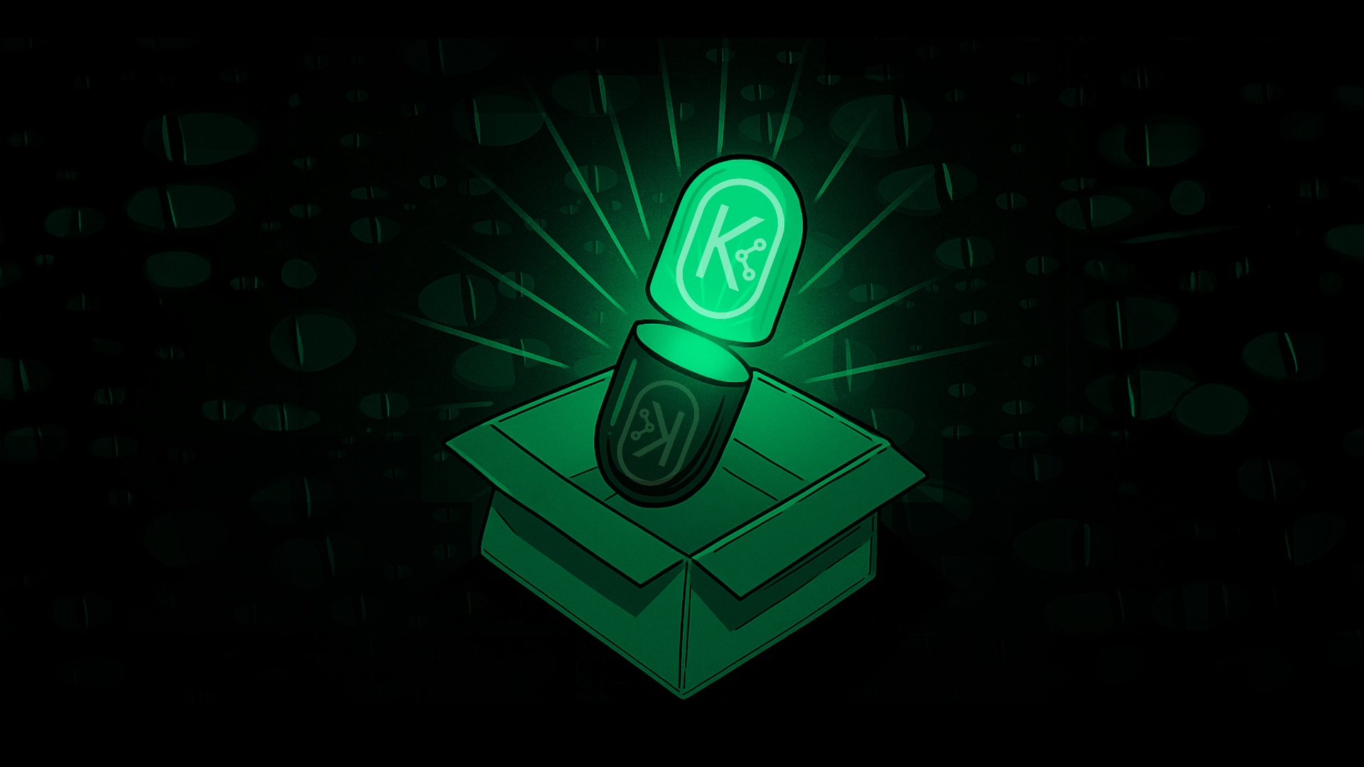 a capsule shining